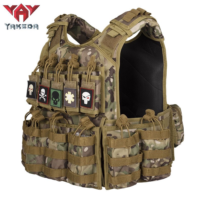 Plate Carrier Combat Training Tactical Vest 600D Nylon Yakeda - Lupus ...